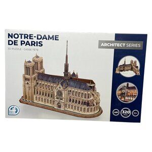 3D Puzzle Notre-Dame de Paris Architect Series 320 pcs wi LED Lights New Sealed